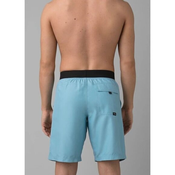 Prana Men's Mojo Shorts Artic Blue Size: XL - NWT - Picture 2 of 4